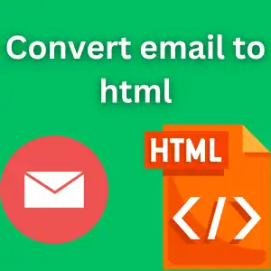 convert email to html