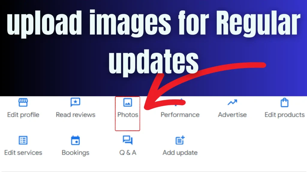 upload images on google business profile